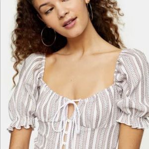 Topshop Textured Stripe Minidress